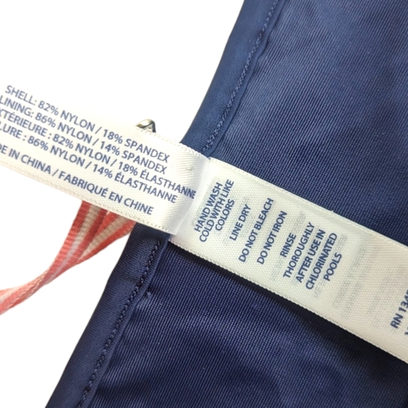 Vineyard Vines Bikini Bottom NWT Navy Blue Eyelet Lace Tie Sides Swimsuit - Picture 6 of 8